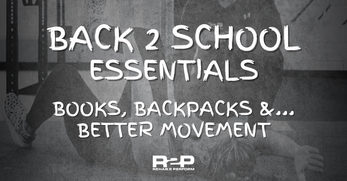 Back 2 School Gift of R2P - Rehab2Perform