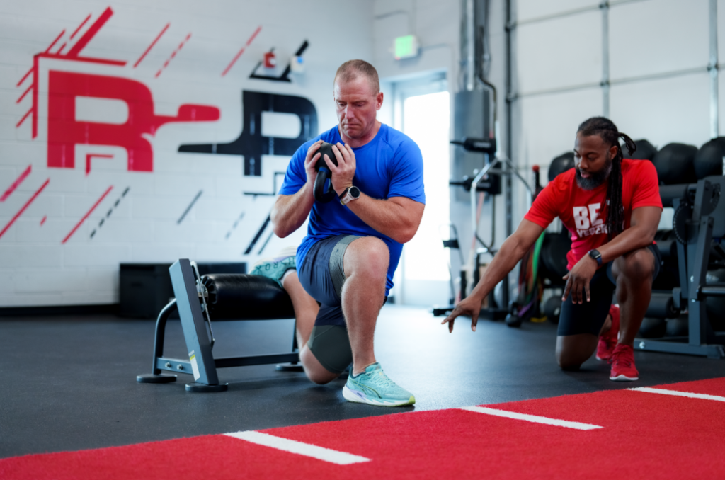 CrossFit athlete strength training at Rehab 2 Perform Owings Mills